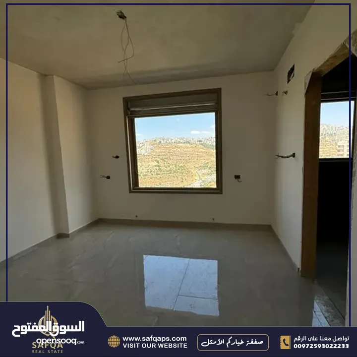 شقة بتشطيب جديد مطلة و مميزة للبيع في الطيرة