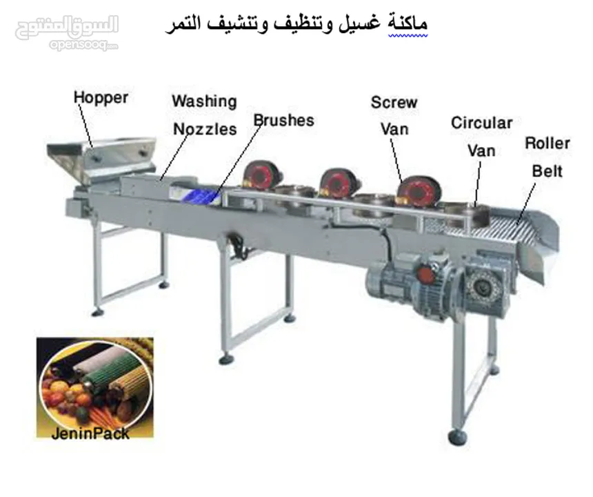 خط انتاج وتعبئة التمر والعجوة