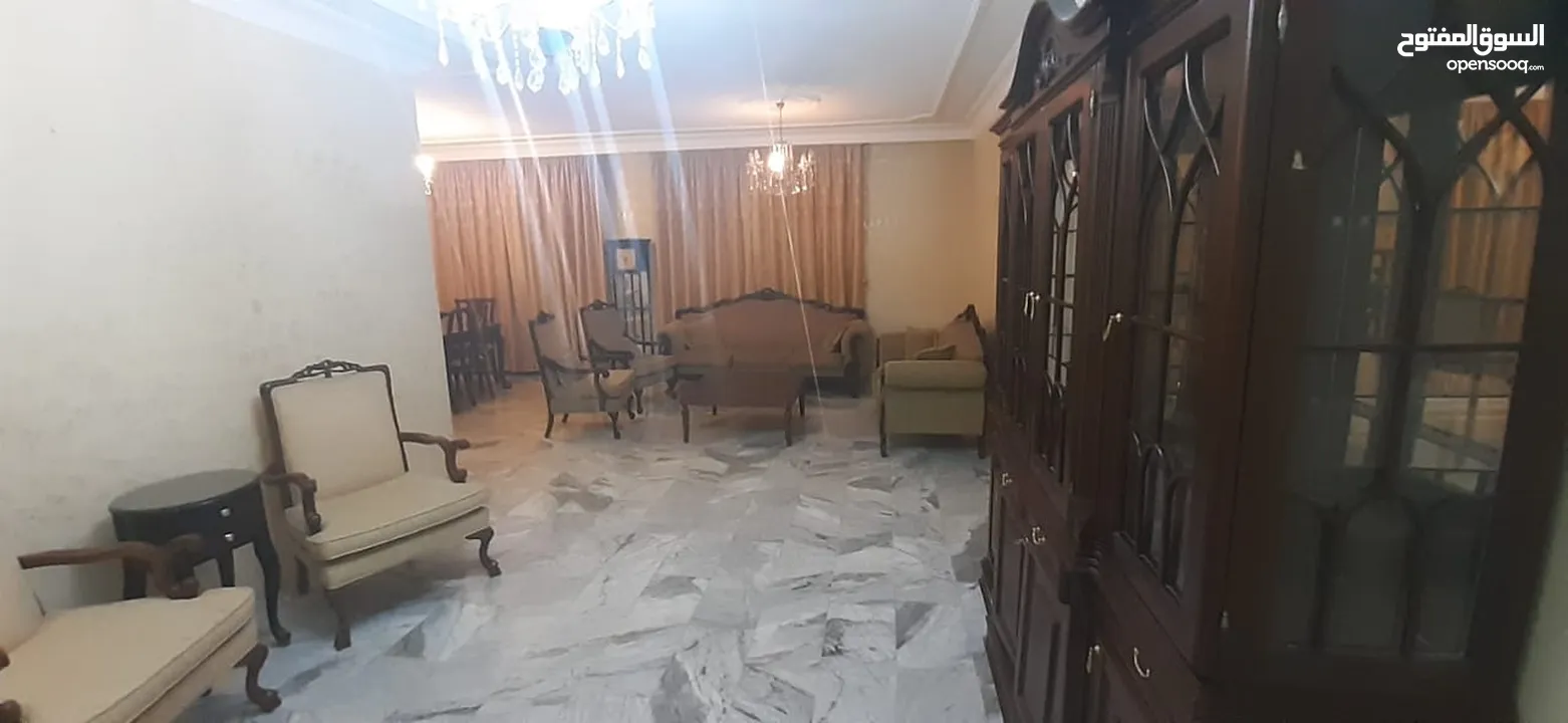 شقة مفروشة الرابية 3 نوم 4 حمام غسيل برندة طابق اول