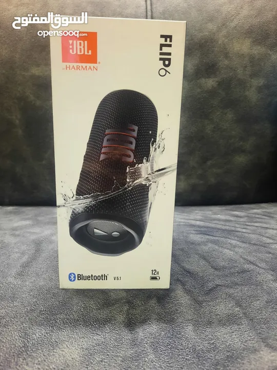 سماعة مكبر صوت سبيكر بلوتوث الغنية عن التعريف JBL HARMAN FLIP 6 مقاوم للماء والغبار