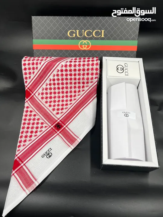 شماغ احمر وابيض جفنشي وكارتير ومونت بلانك جميع الماركات هاي كوالتي مع الملحقات احدث البصمات 2025