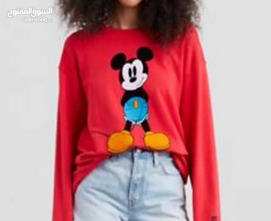 Molleton Graphique Ras Du Cou À Épaule Dégagée Levi's md X Mickey Mouse