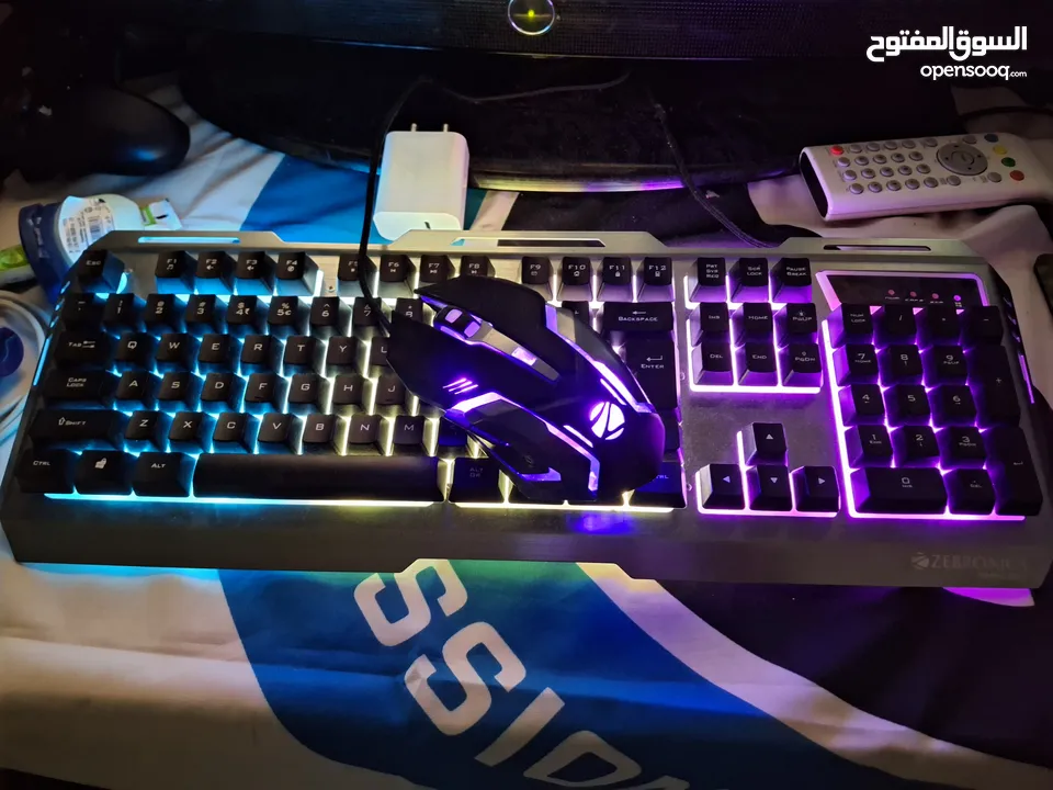 gaming key board and mouse with rgb light