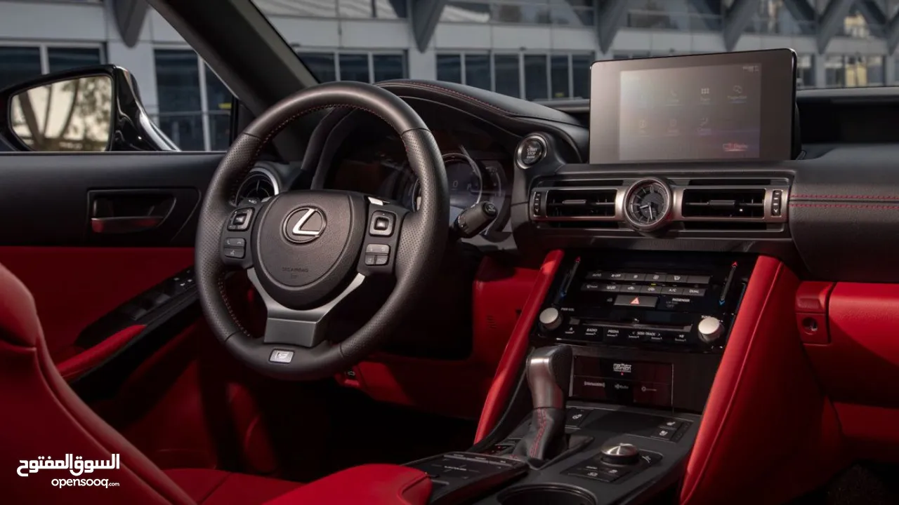 ارخص سعر فالسوق ل لكزس اي اس 350 اف سبورت 2021 lexus Is350 F Sport داخلية حمراء