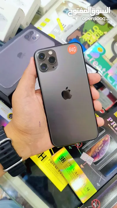 عرض خااص : iPhone 11pro 64gb هاتف نظييف جداً بدون اي شموخ