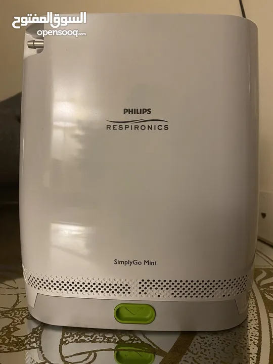 للبيع ( شبه الجديد ) جهاز توليد أكسجين محمول 2 لتر من شركة PHILIPS SIMPLYGO MINI