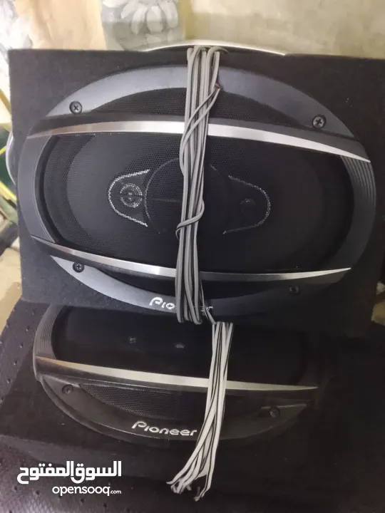 ساب alpine ومكبير وجوز سماعات بيونير جداد