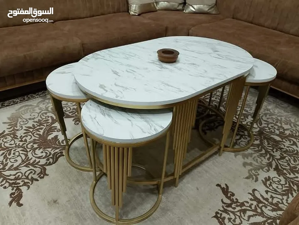 طقم طربيزات اجمل الموديلات الملوكية اقل الاسعار طاولة وسط طاولة شاشة اطقم طربيزات