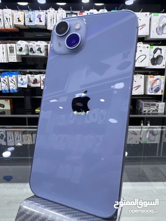 iPhone 14 Plus (256) GB ايفون مستعمل  14 بلس بحالة الوكالة مش مفتوح او مصلح او مغير اي شي نهائيا.