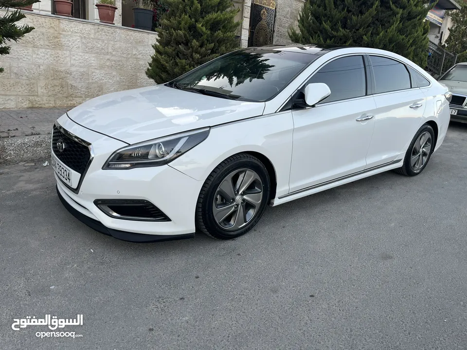 هونداي سوناتا فل كامل لمتد كرت ابيض 7 جيد