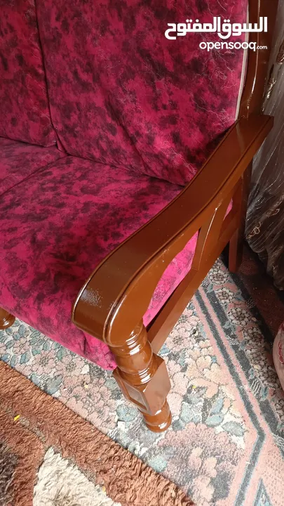طقم مورس تفصيل خشب زان سبع مقاعد