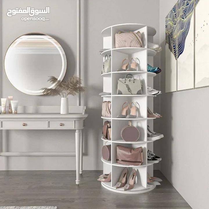خزانة الاحذية الدوارة الترند