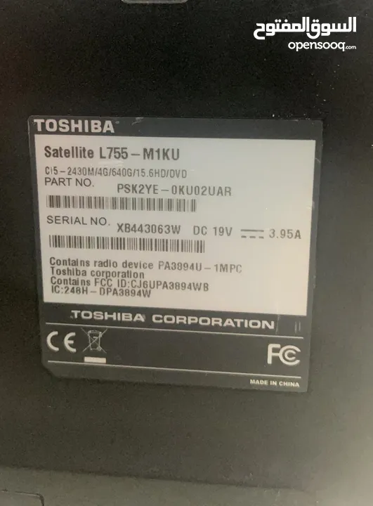 Laptop Toshiba