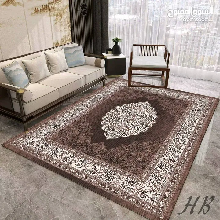 سجاد شتوي حفر فرو الأرنب ثقيل غير قابل للانزلاق  فخامة ناعمة بتكمّل شتاءك