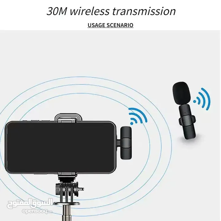 wireless microphone K8 مايكروفون بلوتوث شحن