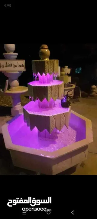 نوافير وشلالات وباربيكو وجميع انواع ديكورات الحجر الطبيعي  العنوان الزرقاء الجديده