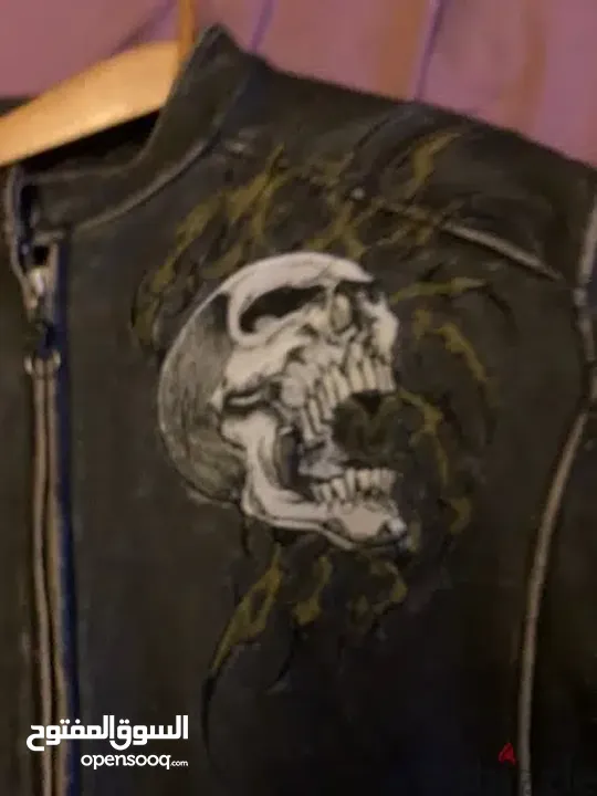 Brand Afflication made in USA Jacket Biker Leather Pure And Epic