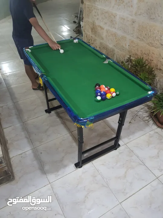 بلياردو بقواعد معدنية حجم 4قدم بطول 120سم وعرض 60سم
