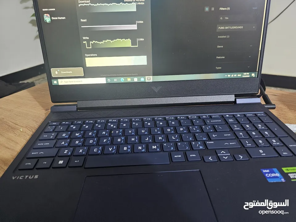 Gaming laptop  hp victus  من أفضل إصدارات ال   للالعاب والدزاين  المواصفات العملاقة واضحة بالصورة