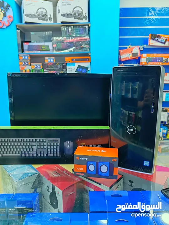 كمبيوتر مكتبي corei5-8  نوع ديل مع شاشه بسعر حرق بالنسبة للمواصفات