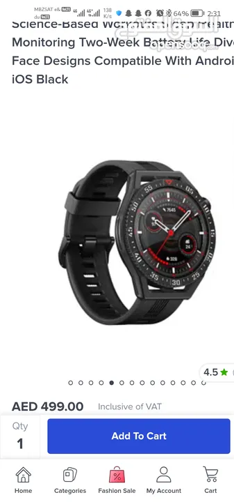 Huawei Watch GT3 Special Edition with extra Accessories