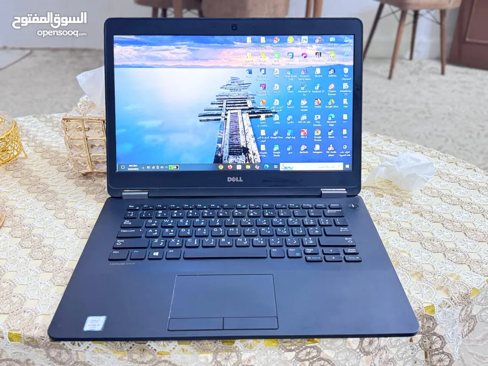 لابتوب Dell Latitude E7470 جهاز من فئة رجال الأعمال بحالة الوكالة