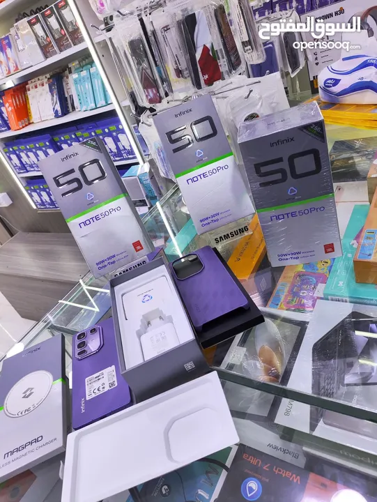 مستعمل ايام Not 50 pro رام 16 و 24 أغراضة والكرتونه الأصلية مكفول بالشركة متوفر توصيل