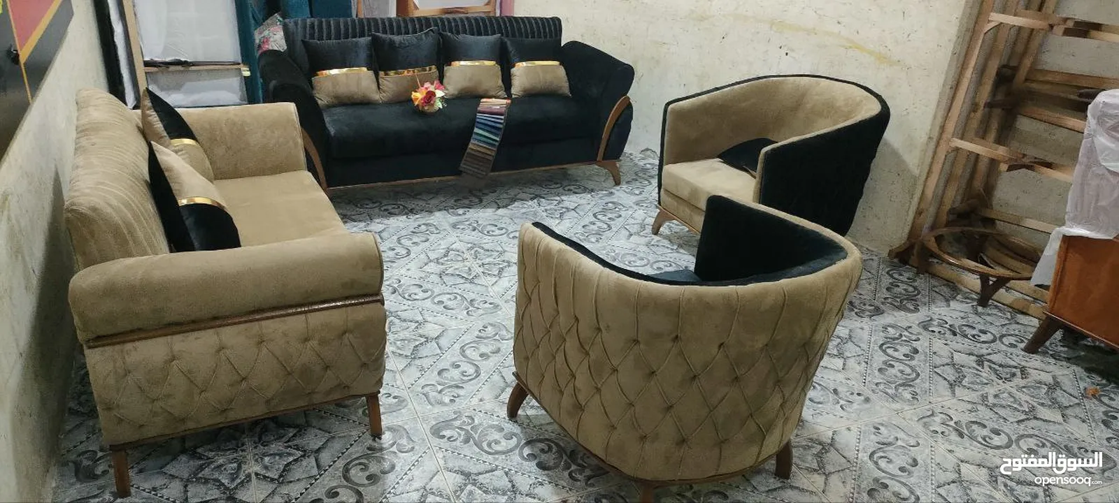 انتريه الدوران خشب زان Furniture oh