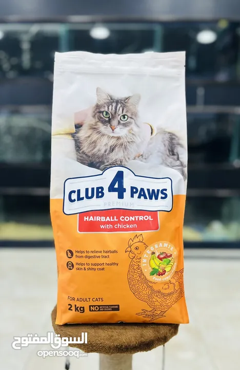 افضل طعام للقطط club for paws دراي فود