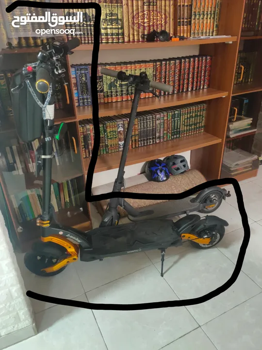 Kaabo mantis 10 scooter /52v/18a  سكوتر قوي تصل سرعته الى60 كيلو متر في الساعة