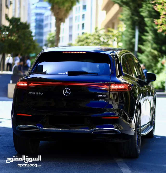 للبيع  مرسيدس MERCEDES EQS 580 SUV 4MATIC  موديل 2023  كهربائية بالكامل  7 مقاعد  فل كامل