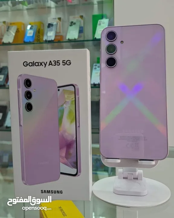 مستعمل اخو الجديد Samsung A35 5G رام 16 جيجا 256 اغراضة والكرتونة الأصلية متوفر توصيل
