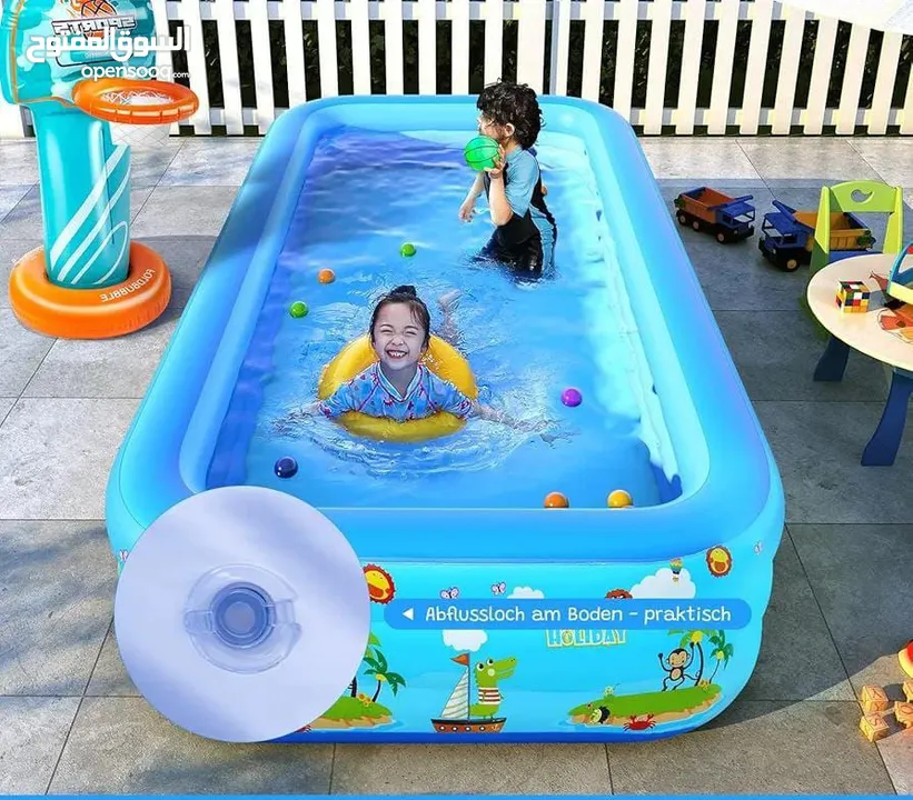بركة عائيلية family funpool القابلة للنفخ خلي كل يوم عيد لاطفالك والعيلة