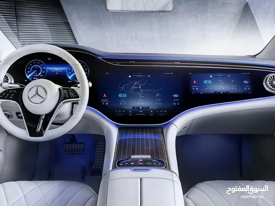 للبيع  مرسيدس MERCEDES EQS 580 SUV 4MATIC  موديل 2023  كهربائية بالكامل  7 مقاعد  فل كامل