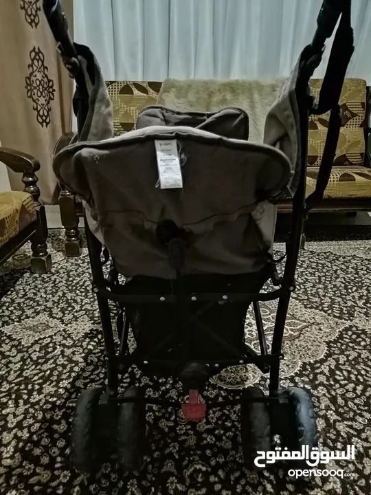 عرباية أطفال  Elevenflo + Car seat، عرباية توأم ماركة Juniers
