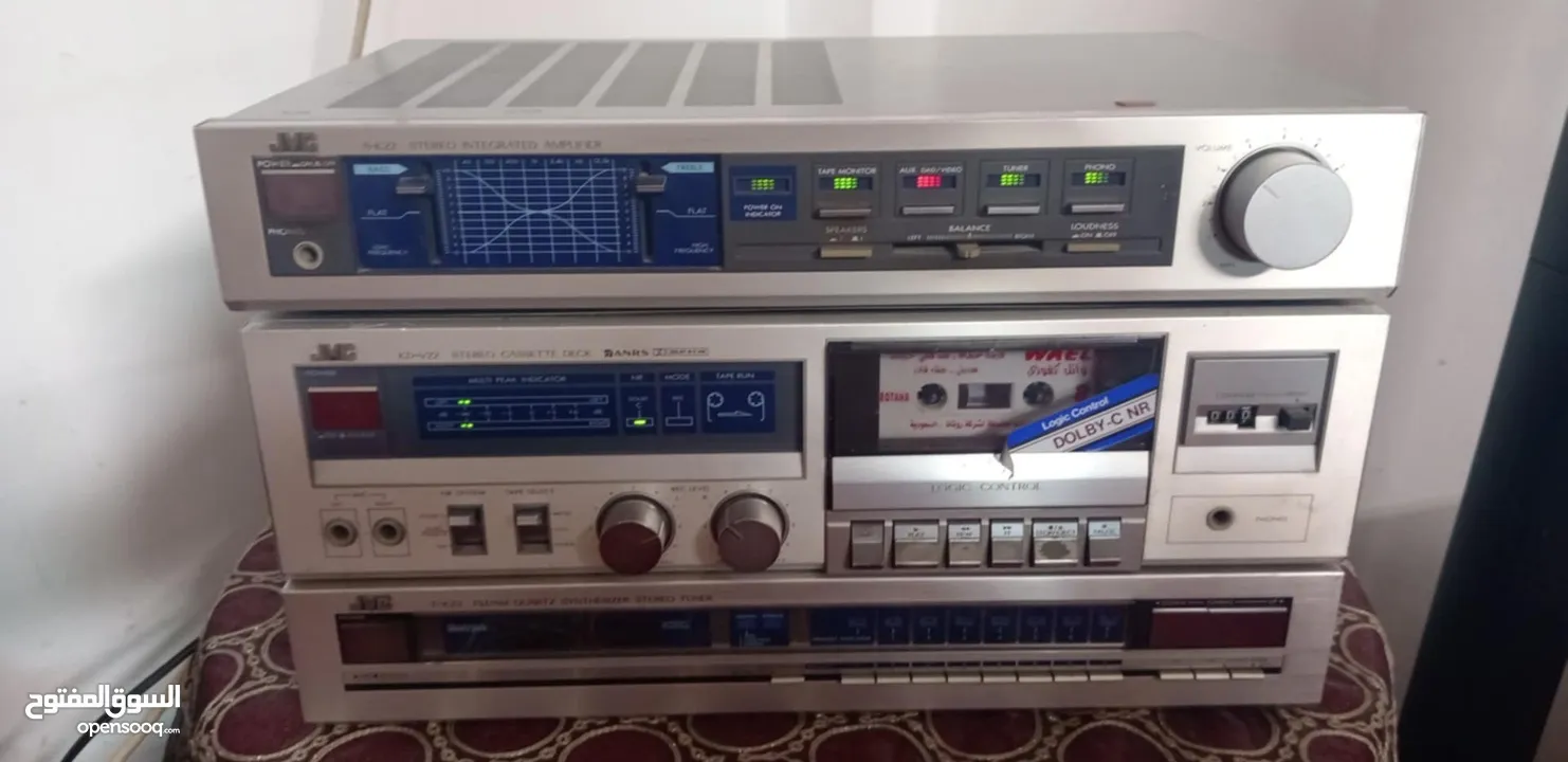 جهاز نوع JVC شغال على الفحص نظام ترندسترات كهرباء 220صوت خرافي