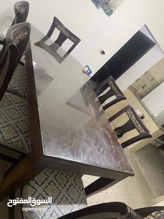 طاولة سفرة خشب تفصيل