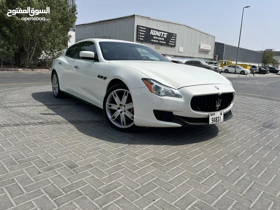 MASERATI QUATTRO PORTE S 2014 127000 KMS GCC SPECS FULL OPTIONS WITH HYDRULIC QUICK SALE ..