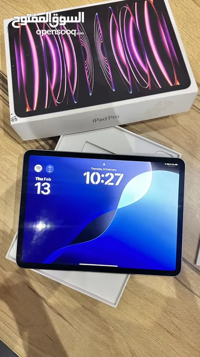 iPad Pro M2 4th gen 128gb  ايباد برو استخدام بسيط مع كل الاكسسوارات و قلم m2 الجيل الرابع