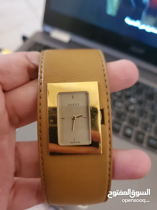 ساعة غوتشي7800L النسائية مطلية بالذهب ستانلس ستيل  Gucci Gold Plated Stainless Steel