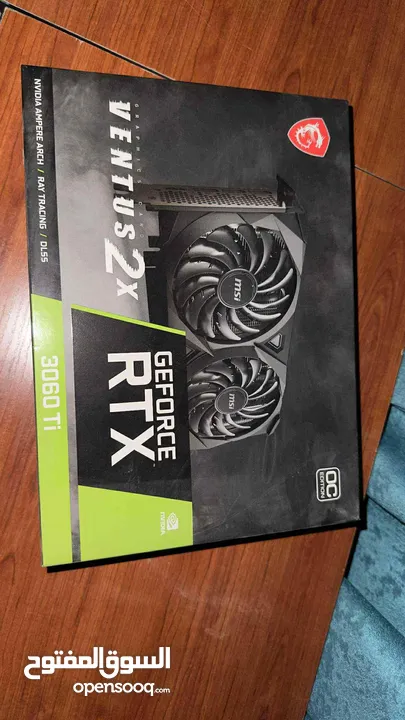 استعمال خفيف جدا الكرت نضيف على الفحص 3060 ti 8 vram