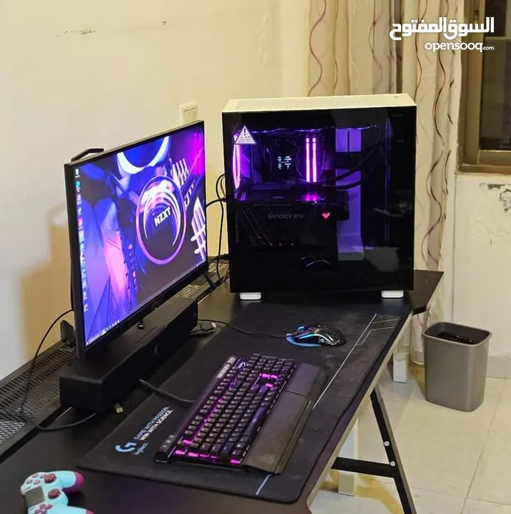 كيس فارغ nzxt و بور corsair 1200 واط بلاتينيوم.