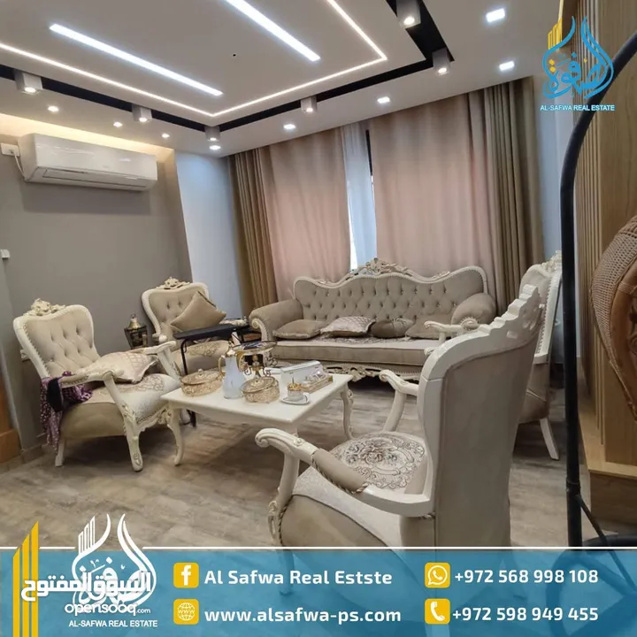 شقه مميزه مفروشه للايجار سوبر ديلوكس شارع القدس