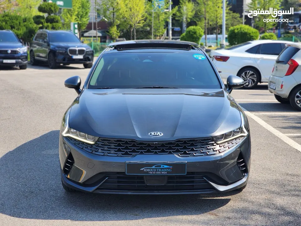 KIA K5 Hybrid 2021بانوراما فل  وارد كوري فحص كامل و لا ملاحظه كلين تايتل من دون حوادث
