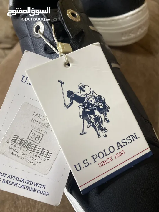 U.S. POLO ASSN.  Made in Turkey  Black-size 38