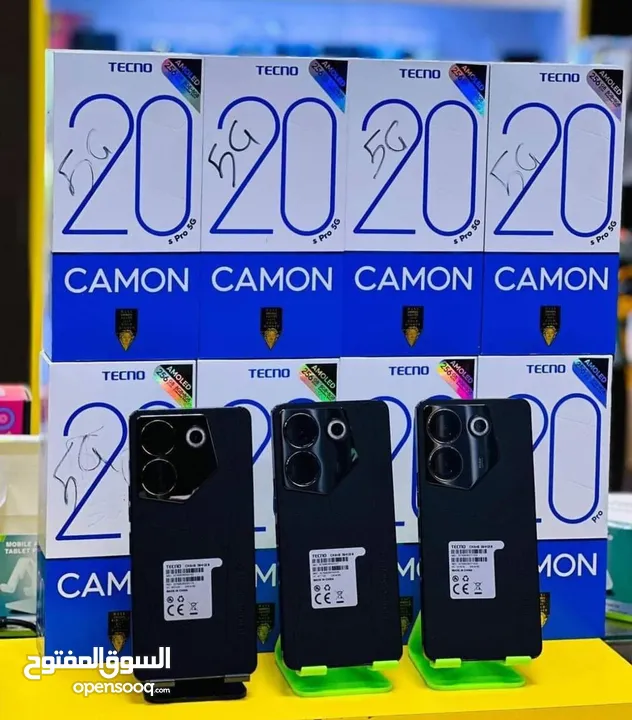 جهاز جديد Kamon 20 pro 5G رام 16 جيجا 256 مكفول سنة متوفر توصيل