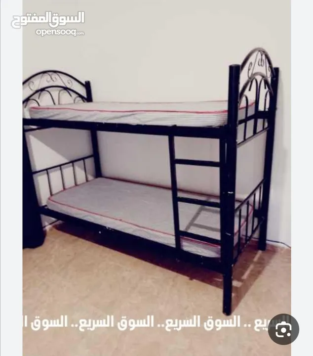 3 تخوت كل تخت طابقين بحالة ممتازة التخت 50 3 تخوت 150 قابل للتفاوض