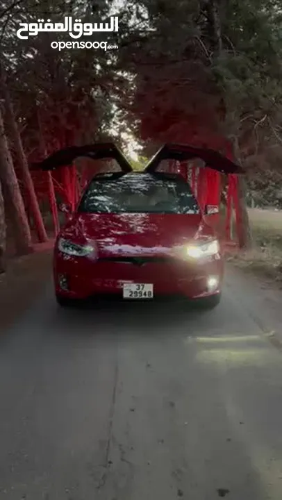 Tesla model X dual motors-long range plus    2020 تسلا X موديل 2020 بطاريه اكبر حجم  قابله للبدل