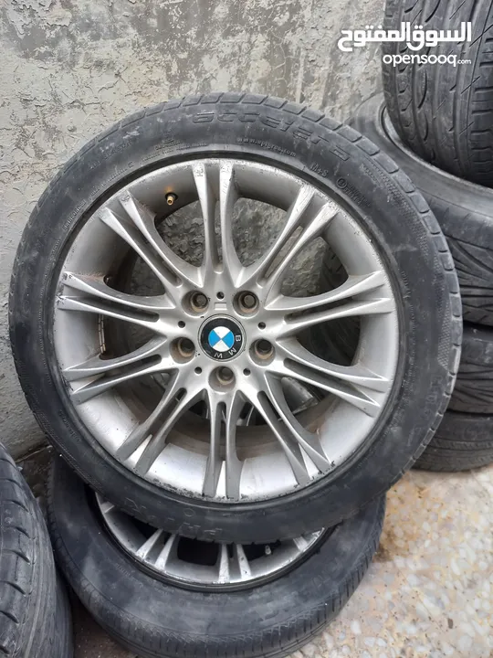 جنط مع اطارات bmw مقاس 17 بسعر مميز