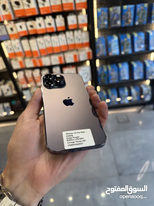 IPHONE 14 PRO MAX (256GB) USED LIKE NEW / ايفون 14 برو ماكس 256 جيجا مستعمل حاله الجديد كفاله سنتين